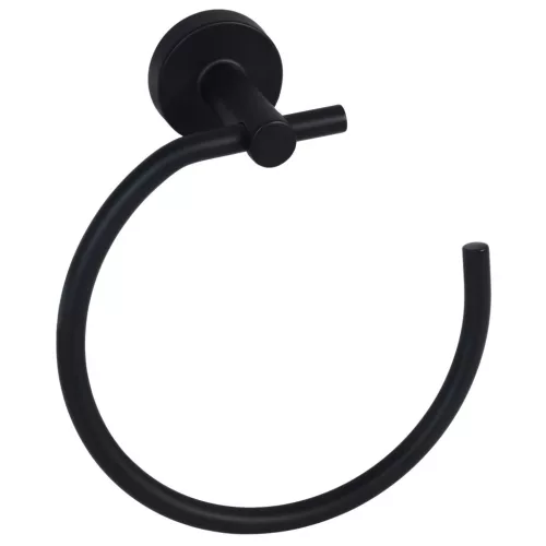 Bisk FOR YOU BLACK 08260 törölközőgyűrű matt fekete (08260)