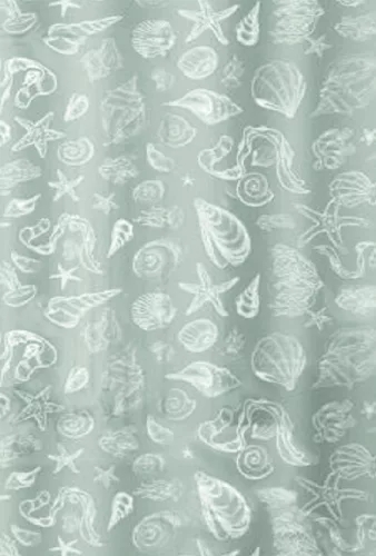 Bisk MARE GREY 08269 180x200 peva zuhanyfüggöny 12 db karikával (08269)