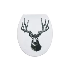   Bisk DEER 08272 lassú záródású wc tető duroplast multi (08272)