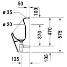 Duravit D-CODE vizelde felső bekötésű komplett (0828300000)