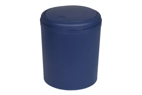 Bisk 08343 Billenő fedeles matt szemetes 5L sötétkék színben (08343)