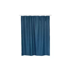   Bisk RIST 08379 180x200 textil zuhanyfüggöny, tengerészkék (08379)