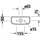 Duravit D-CODE monoblokkos WC tartály fehér 0927000004 rajz3