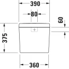 Duravit D-Code öblítőtartály fehér 175 mm (0940000004)