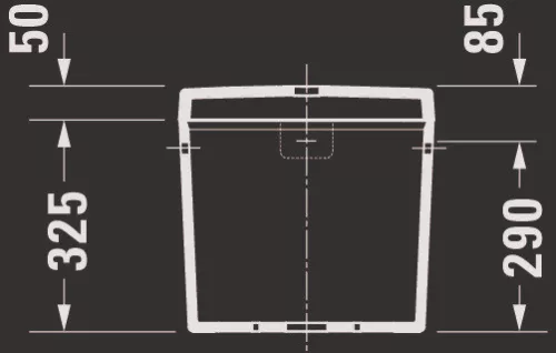 Duravit D-Code öblítőtartály fehér 175 mm (0940000004)