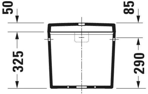 Duravit D-Code öblítőtartály fehér 175 mm (0940100004)