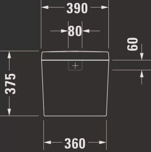 Duravit D-Code öblítőtartály fehér 175 mm (0940100004)