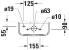 Duravit D-Code öblítőtartály fehér 175 mm (0940100004)
