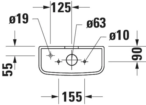 Duravit D-Code öblítőtartály fehér 175 mm (0940100004)