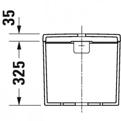 Duravit D-Neo monoblokkos WC tartály bal alsó bekötés 0944100005