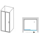 Ravak BLIX BLDP2-120 zuhanyajtó fehér profil Transparent üveg 0PVG0100Z1