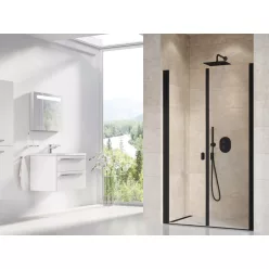 Ravak Chrome CSDL2-120 zuhanyajtó fekete+transparent