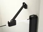 Ravak Chrome CSDL2-120 zuhanyajtó fekete+transparent