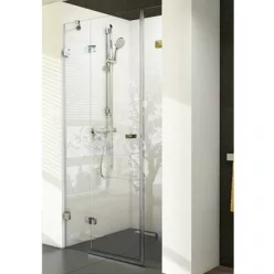   Ravak BRILLIANT BSD3-110 jobb oldali zuhanyajtó króm profil transparent üveg (0UPD0A00Z1)