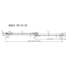 Ravak Matrix MSD2-100 zuhanyajtó jobb szatén+transparent