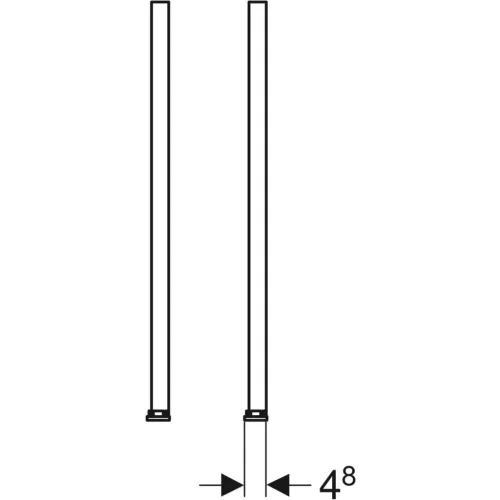 Geberit Duofix lábazathosszabbító készlet 20–40 cm, padlószerkezethez (111.848.00.1)
