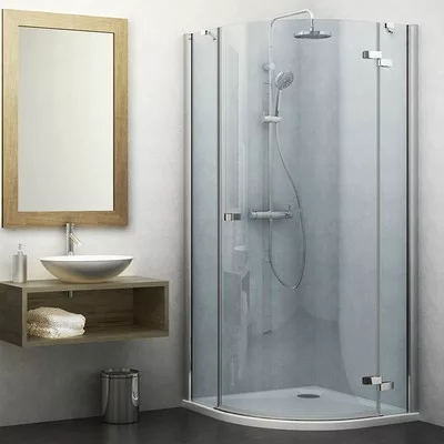 Roltechnik GRP1 900 íves zuhanykabin brillant profil transparent betét jobbos (130-900000P-00-02)
