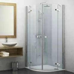   Roltechnik GR2 1000 íves zuhanykabin brillant profil transparent betét (131-1000000-00-02)