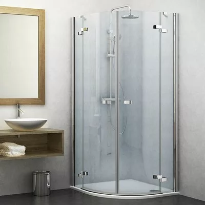Roltechnik GR2 1000 íves zuhanykabin brillant profil transparent betét (131-1000000-00-02)