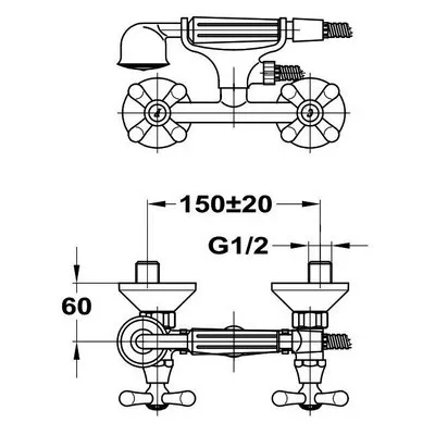 Mofém Treff zuhany csaptelep zuhanyszettel (143-0006-00)