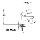 Mofém JUNIOR EVO mosdó csaptelep lánctartó szemmel (150-0057-00)