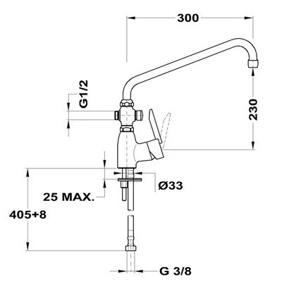Mofém Mambó-5 KMT álló csaptelep zuhanyszettel 155-0044-00