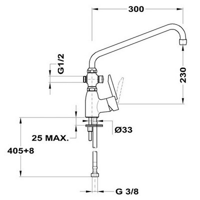 Mofém Mambó-5 KMT álló csaptelep szett nélkül 155-0044-01