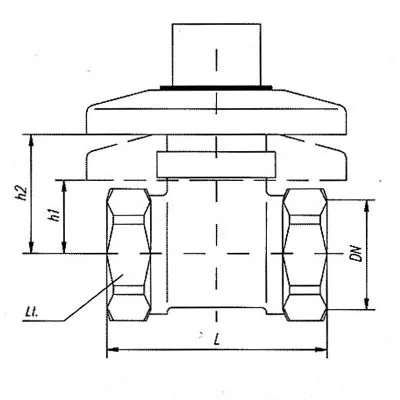 Mofém csempe szelep 3/4 col piros 164-0017-00