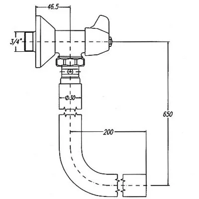 Mofém WC króm öblítőszelep (166-0002-00)