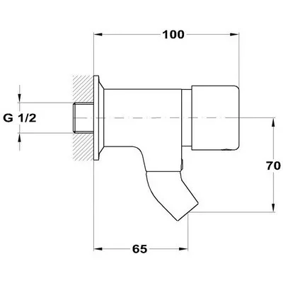 Mofém M-Press automata fali mosdó szelep ivókút 166-0010-00