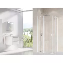   Ravak Chrome CRV2-100 zuhanyajtó matt fehér+transparent (1 oldal)