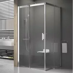 Ravak Matrix MSRV4-100x100 zuhanykabin szatén+transparent
