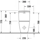 Duravit D-Neo monoblokkos Rimfree WC csésze Vario kifolyással 2002090000