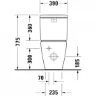 Duravit D-Neo monoblokkos Rimfree WC csésze Vario kifolyással 2002090000