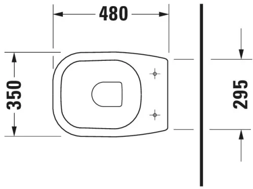 Duravit D-Code Álló WC fehér Magasfényű 480 mm (21080920002)