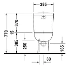 Duravit D-CODE monoblokkos WC csésze hátsó kifolyású (21110900002)