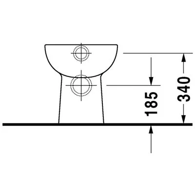 Duravit D-CODE WC csésze mélyöblítésű hátsó kifolyású (21150900002)