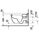 Duravit D-Code Sensowash Starck fali WC csésze (2226090000)