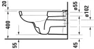 Duravit D-Code Fali WC Vital fehér Magasfényű 700 mm (22280900002)