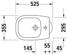 Duravit D-Code Álló bidé fehér Magasfényű 525 mm (22371000002)