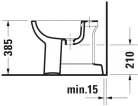 Duravit D-Code Álló bidé fehér Magasfényű 525 mm (22371000002)