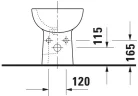 Duravit D-Code Álló bidé fehér Magasfényű 525 mm (22371000002)