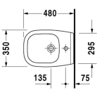 Duravit D-CODE fali bidé (22371500002)