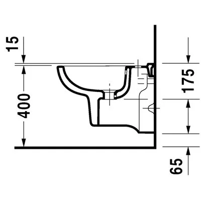 Duravit D-CODE fali bidé (22371500002)
