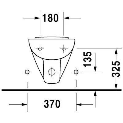 Duravit D-CODE fali bidé (22371500002)