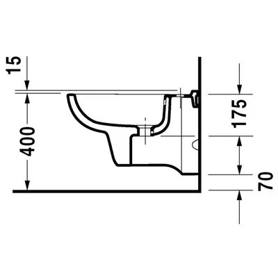 Duravit D-CODE fali bidé (22571500002)