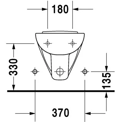 Duravit D-CODE fali bidé (22571500002)