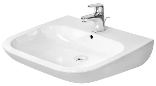 Duravit D-Code Mosdó Vital fehér Magasfényű 600 mm (23126000002)