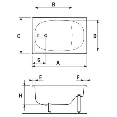 Jika Riga mini lemez ülőkád 105x70 cm (2340000000001)
