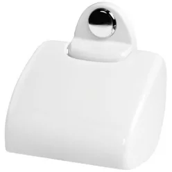 Bisk Sandra fedeles WC papír tartó fehér műanyag 23402 rajza
